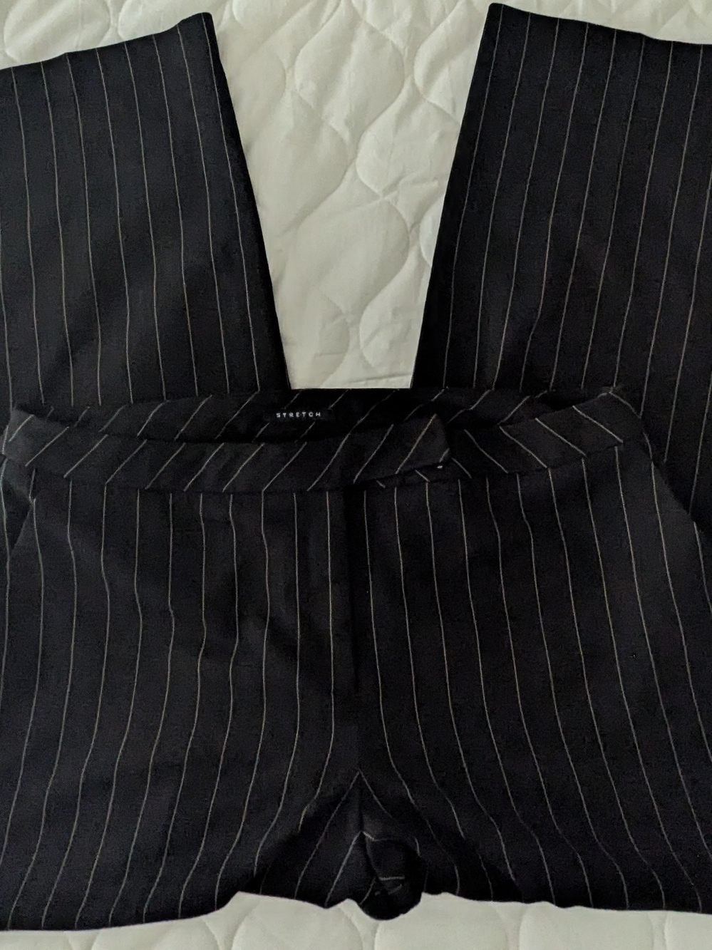 Norton McNaughton Black Pinstripe Dress Pants